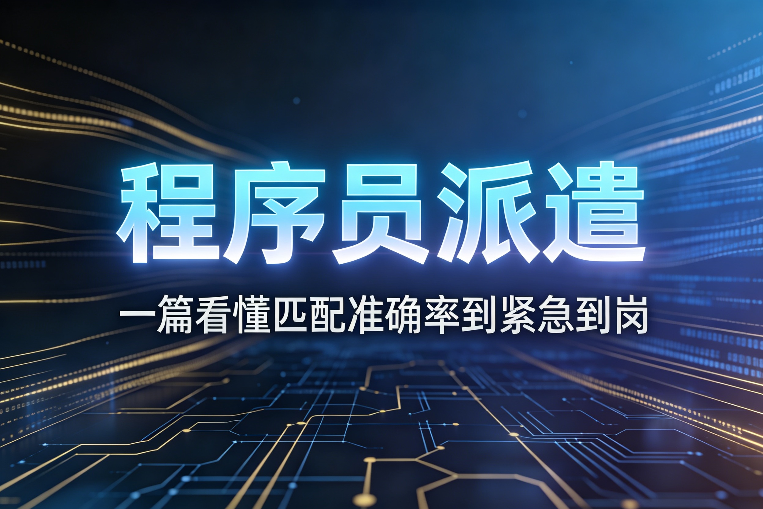 2026程序员派遣选型全攻略：从匹配准确率到紧急到岗，一篇读懂